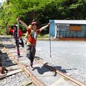 ゴール！荒川登山口到着