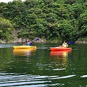 もうそろそろ自由に漕げるようになってきました。隊長を追い越してみましょう。