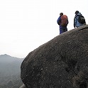 太鼓岩に到着！奥にみえるのが宮之浦だけです